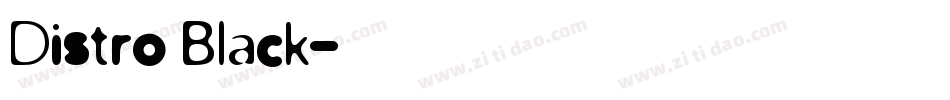 Distro Black字体转换